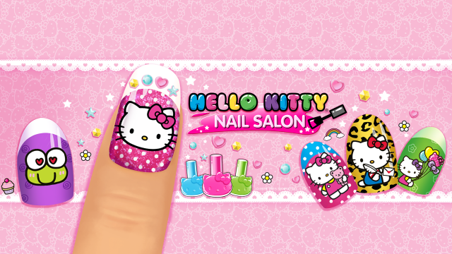 Manicure com Hello Kitty ✨️💅 #jogodesalaodahellokitty #jogo #jogodema