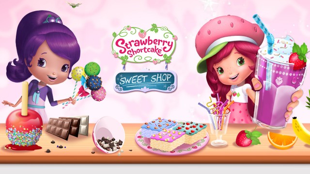 Jogando jogo de fazer bolos da Moranguinho - Bake Shop Playing Bake Shop  from Strawberry Shortcake 