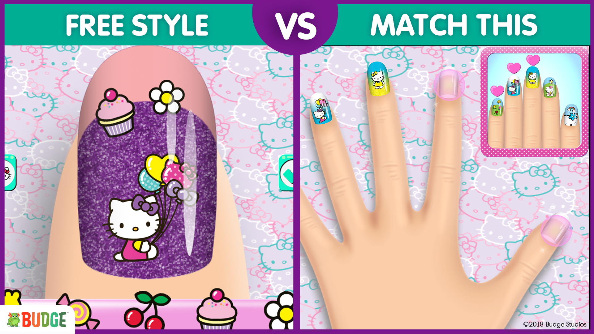 Игры hello kitty ногти. Hello Kitty Nail Salon. Ногти Хелло Китти. Budge игры с Хелло. Кот нейлс игра.